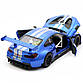 Дитяча машинка іграшкова Автопром «BMW M6 GT3» метал, 20 см, світло, звук, двері відчиняються, синя (68255B), фото 8