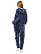 Велюровый костюм с капюшоном Classic Style 0702 48 синий, фото 2