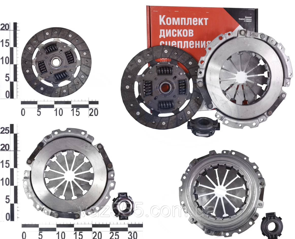 

Комплект сцепления ВАЗ 1117-19, дв. 1,6л, 8кл. (диск нажимной, ведомый, подшипник) кор. уп. ВИС