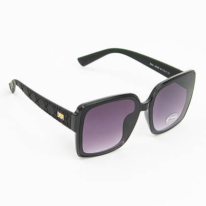 Женские брендовые солнцезащитные очки DIOR (арт. 11310) черные, фото 3