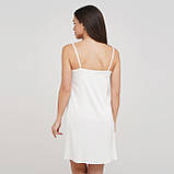 Жіночий комплект Dobra Rich нічна сорочка Kotlas халат Athens з мереживної тканини шантильї молочний XL, фото 5