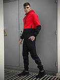 Чоловіча весняна куртка Intruder SoftShell Lite червоно-чорна S (001SAG 0716), фото 4