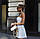 Женское летнее платье с разрезами на тонких бретелях, фото 4