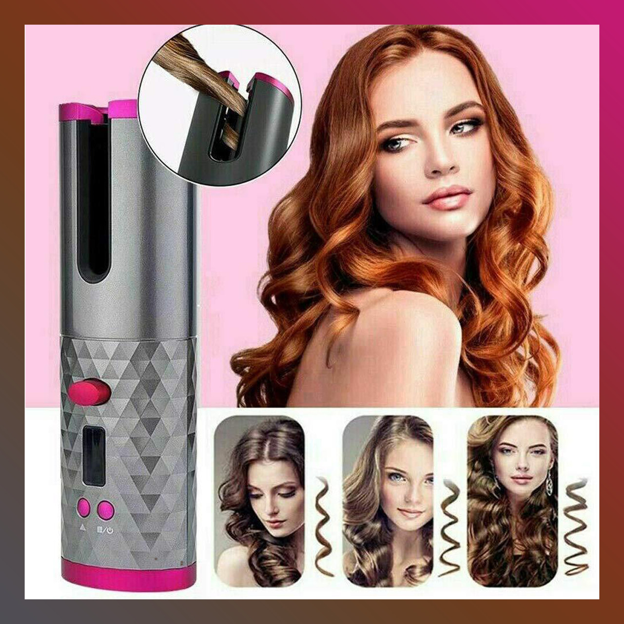 

Беспроводной стайлер для завивки волос Ramindong Hair curler RD-060 для локонов