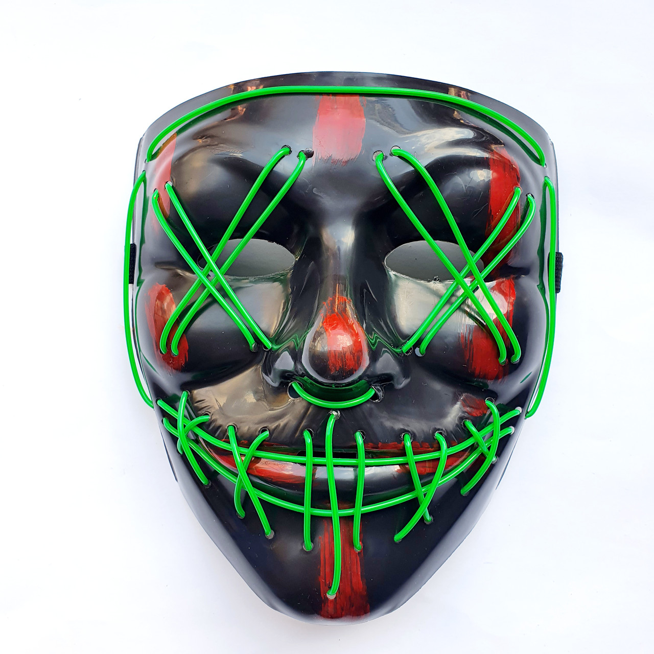 

Неоновая маска Purge Mask Судная ночь, светящаяся зеленая