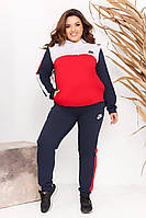 Жіночий триколірний спортивний костюм Nike з капюшоном, фото 1