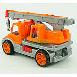 Автокран детский машинка игрушечная Технок большой 57 см Оранжевый (34905), фото 2