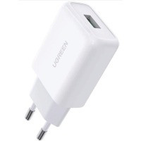 

Сетевая зарядка UGREEN CD122 18W USB QC 3.0 Charger (Белый)