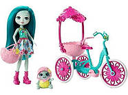 Черепашка Тейлі прогулянка на велосипеді Набір Enchantimals Built for Two Doll Playset, Turtle & Trіcycle, фото 2