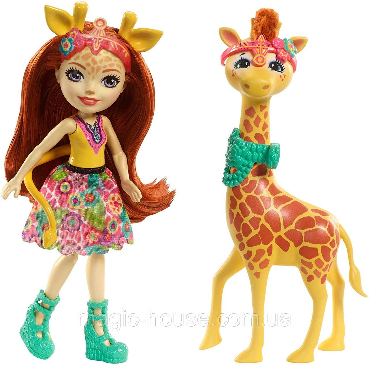 Кукла Энчантималс Жираф Джиллиан и друг Повл Enchantimals Gillian Giraffe s Fashion Dolls