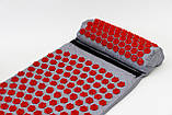 Масажний килимок і валик (аплікатор Кузнєцова) масажер для спини/шиї/тіла OSPORT Lotus Mat EcoPro (apl-022), фото 2