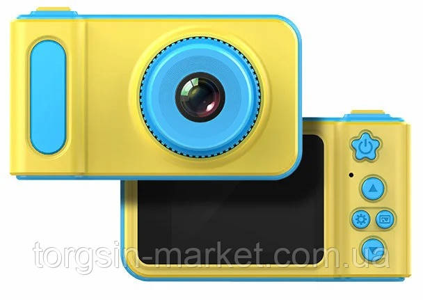 

Детский цифровой фотоаппарат UKC Smart Kids Camera. Желто-голубой, Желтый