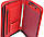 Жіноча велика папка-портфель з еко шкіри Portfolio Port1010 червона, фото 4
