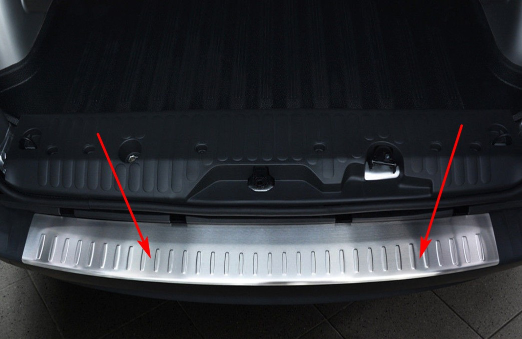 Защитная накладка на задний бампер для Mercedes-Benz Citan 2012+ /нерж.сталь/, фото 3