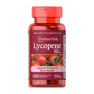 Ликопин Puritan's Pride Lycopene 10 mg 100 softgels