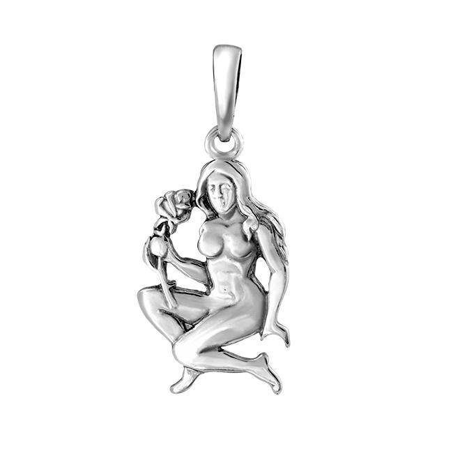 

Серебряный кулон для знака Зодиака Дева - Серебряная подвеска знак зодиака Дева