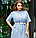 Сукня-сорочка смужка літній льон 62-64, фото 3