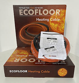 4 м2 Нагріваючий кабель 34м 600Вт Fenix Ecofloor ADSV18 тепла підлога електрична