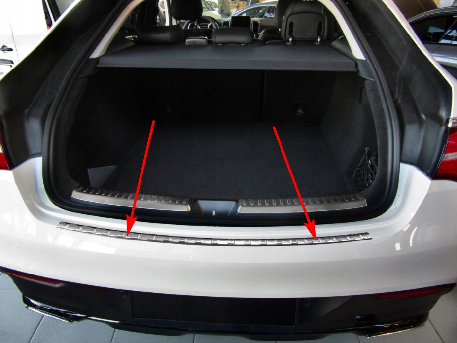 Защитная накладка на задний бампер для Mercedes-Benz GLE-Coupe C292 2015-2019 /нерж.сталь/, фото 2