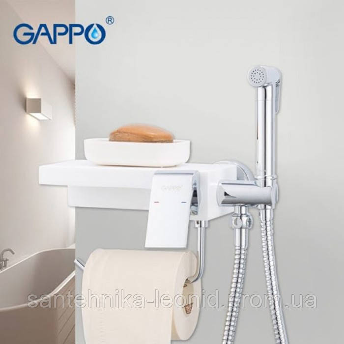 

Встраиваемый смеситель для гигиенического душа GAPPO G7296, Белый