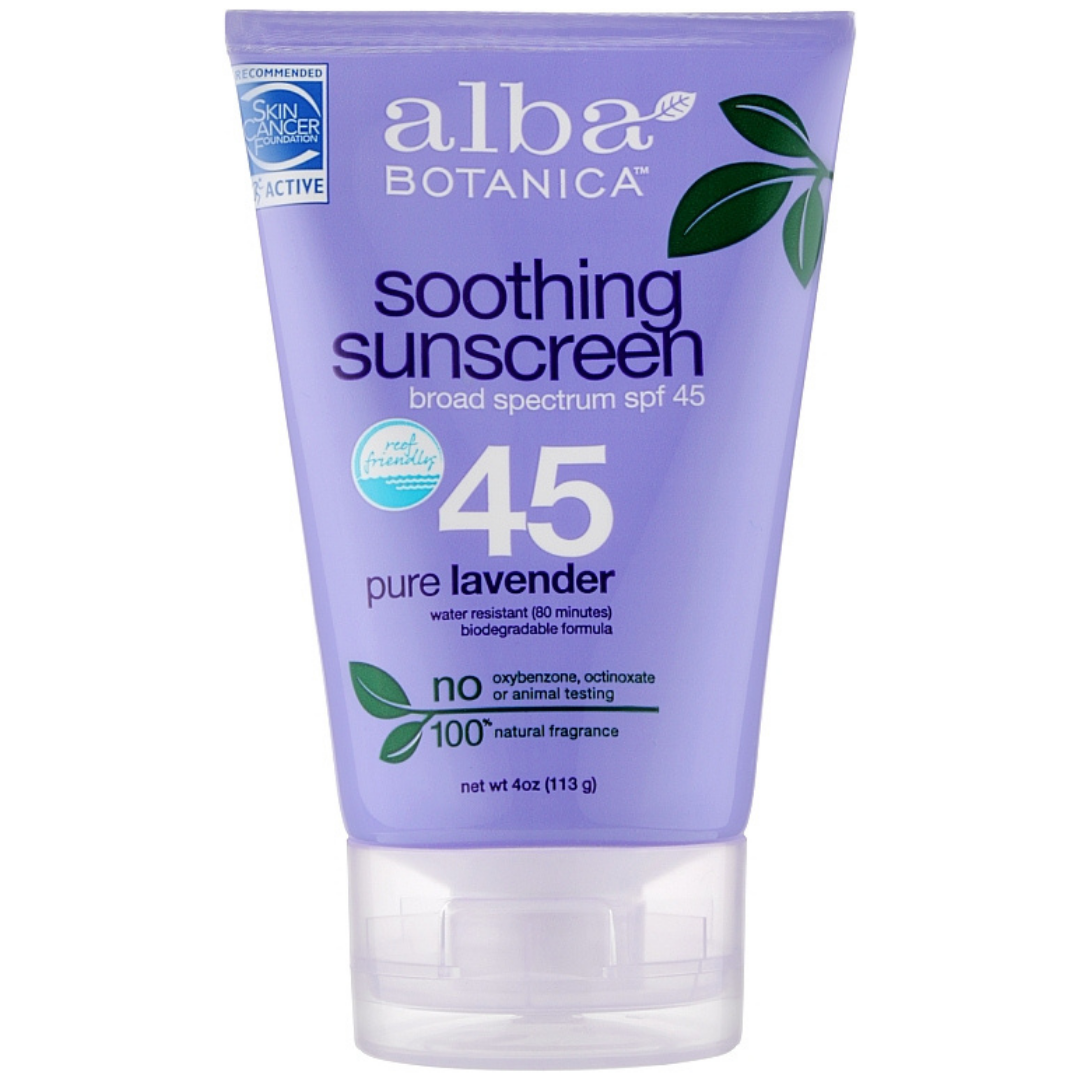 

Успокаивающий солнцезащитный лосьон с лавандой Alba Botanica Soothing Sunscreen Lotion Lavender SPF 45 113 г