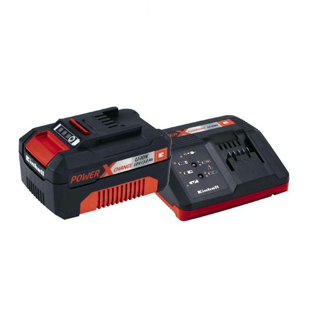 Зарядний пристрій і акумулятор Einhell 18V 3,0Ач Starter-Kit Power-X-C