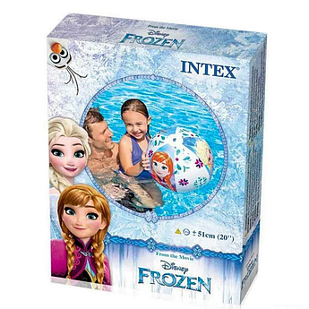 Надувний пляжний м'яч для ігор у воді Intex Frozen 51 см 58021