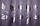 Комплект (2шт. 1,5х2,75м.) готовых штор из ткани лён рогожка "Листья". Цвет фиолетовый. Код 731ш 30-514, фото 8
