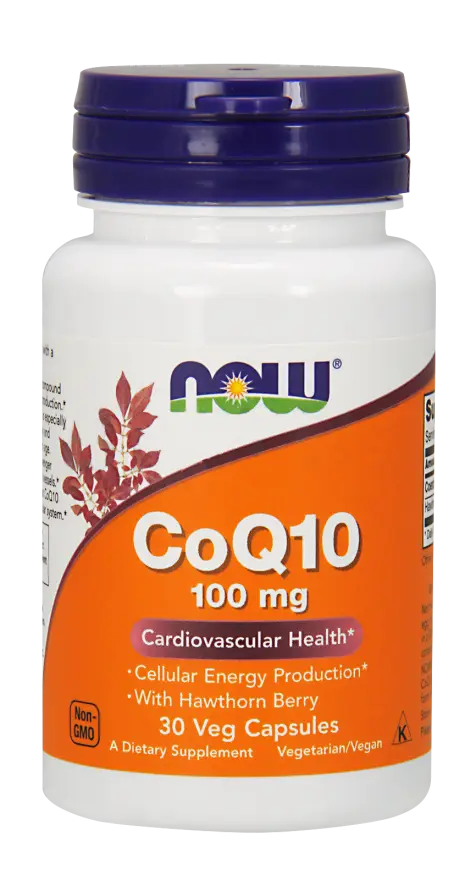 

Коэнзим Q10, Coenzyme Q10, Now Foods, 100 мг, 30 капсул