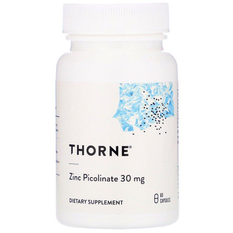 

Пиколинат цинка, Thorne Research, Zinc Picolinate, (30 мг), 60 капсул