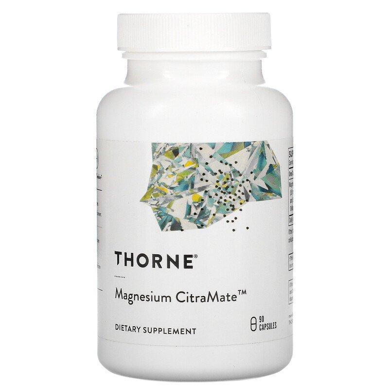 

Цитрамат магния, Thorne Research, Magnesium Citramate, 90 капсул