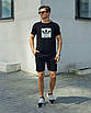 Мужская чёрная футболка Адидас Спринт, фото 5
