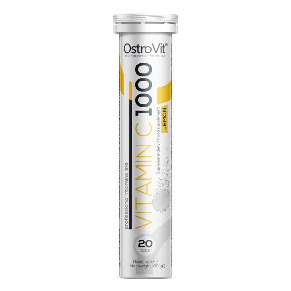 OstroVit, Вітаміни Vitamin C 1000, 20 таблеток, Лимон, 20 таблеток