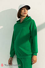 Модне худі з капюшоном для вагітних і годування Gladys SW-31.013 зелене