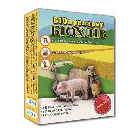 Бактерії для глибокої підстилки (для гною, ферментаційна підстилка свиней, курей, птахів, ВРХ) Біохлев 100 г