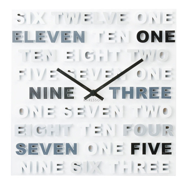 Годинники настінні "One Two Three" 35х35 см