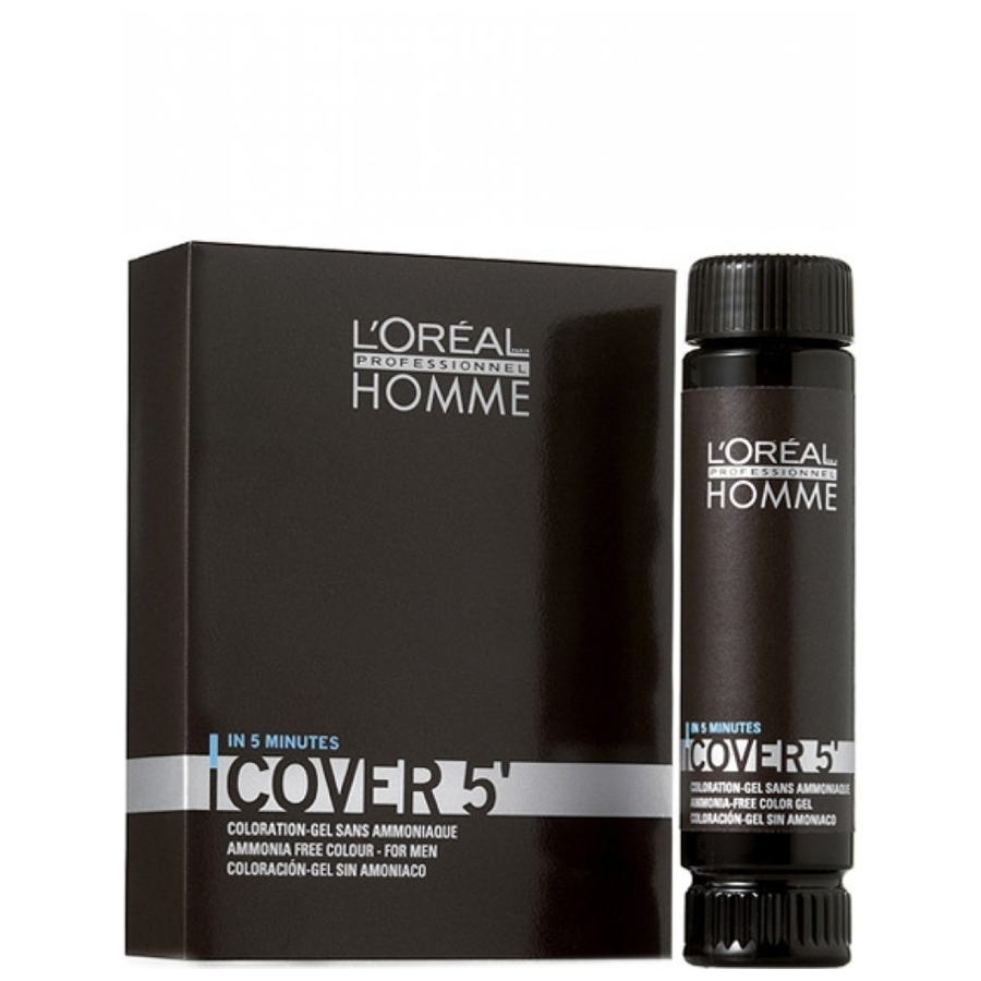 

Тонирующий гель для мужчин L'Oreal Professionnel Homme Cover 5 №4 Шатен 3х50 мл