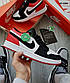 Чоловічі кросівки Nike Air Jordan 1 Low (чорно/червоні) KS 1694, фото 3