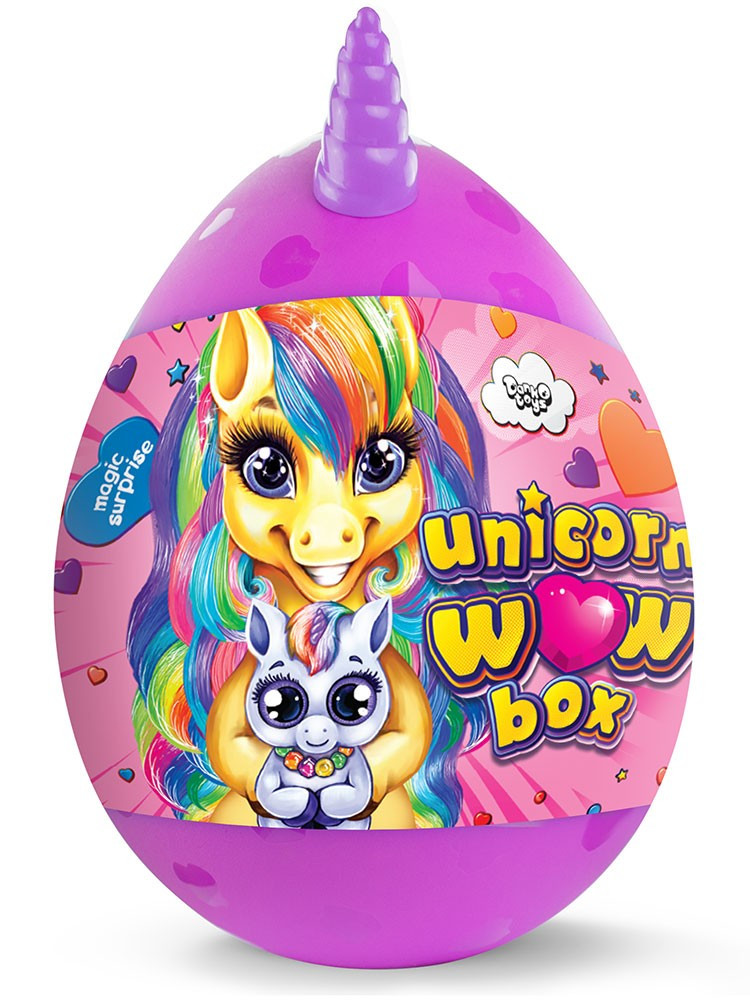 

Подарочный набор для творчества Яйцо единорога большое 35 см 20 предметов Unicorn Wow Box (рус), Danko Toys, Разные цвета