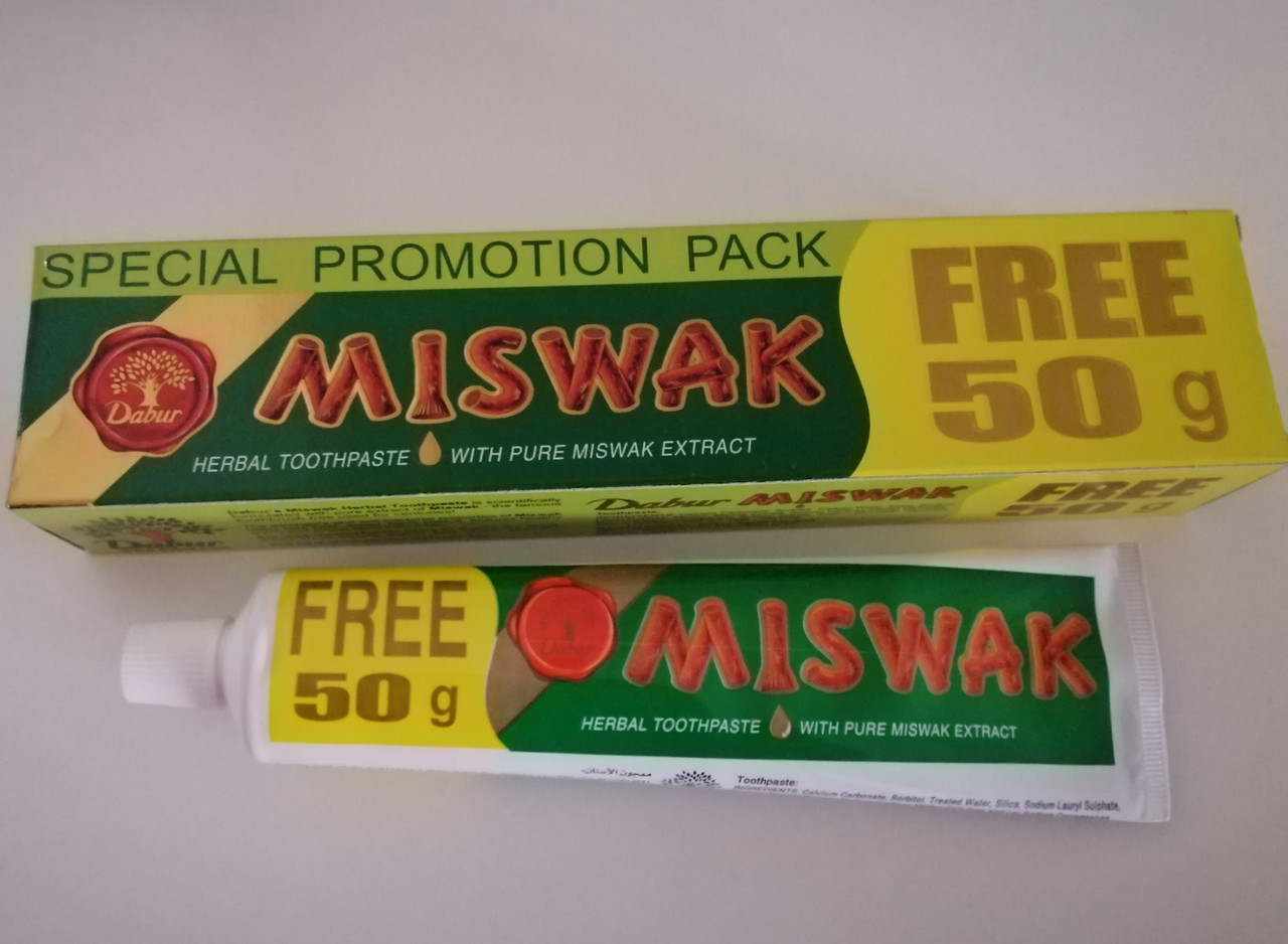

Зубная паста Miswak Dabur (Мишвак Дабур) 170 грм (120+50)