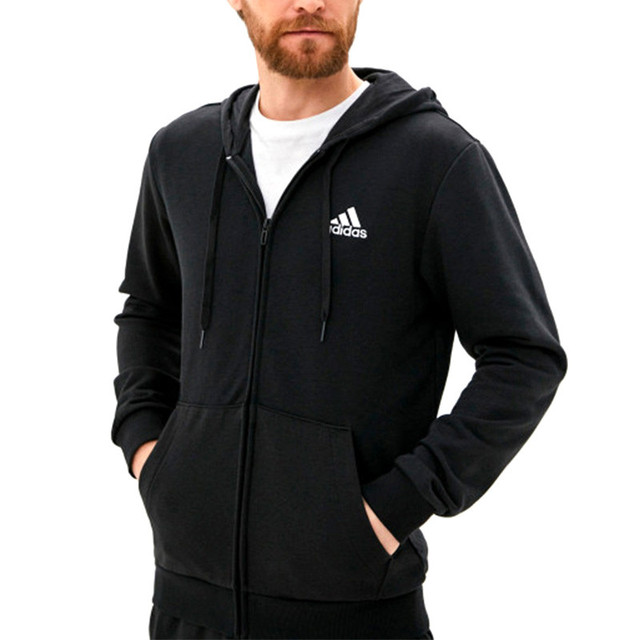 Купити Толстовка чоловіча Adidas M BL ft fz Hd чорна GK9044, ціна 2290 ₴ -  Prom.ua (ID# 1460160420)