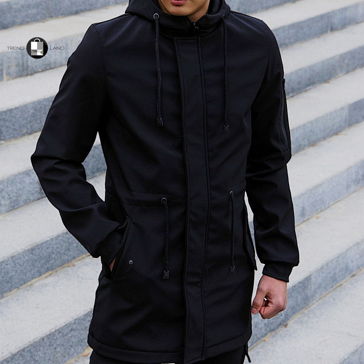 Розміри S-2XL | Чоловіча куртка Intruder Softshell V2.0 Black Чорна