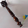 Деревянная резная булава 52 см., ручная работа, подарок, сувенир, фото 4