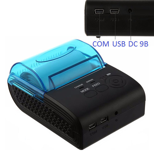 Термопринтер мобильный, POS, Bluetooth 4.0 чековый принтер 58мм 5805DD