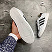 Кеды Adidas Белые из натуральной кожи с подкладкой из кожи, фото 3