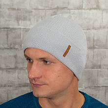 Чоловіча шапка на флісі КАНТА 50-60 світло-сірий (MC-105)