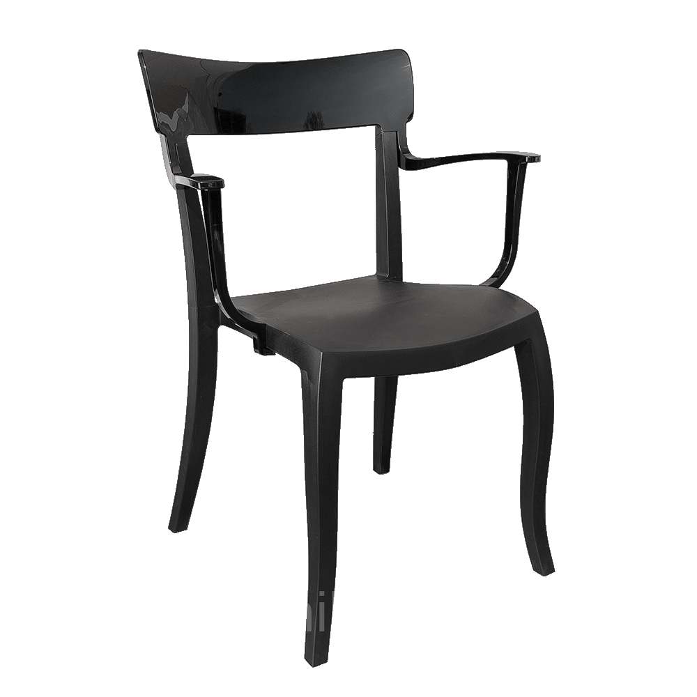 Кресло Papatya Hera-K черное сиденье, верх черный