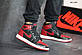 Чоловічі кросівки Nike Air Jordan 1 Retro High OG (чорно/червоні) KS 1248, фото 2
