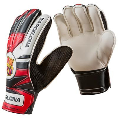 Воротарські рукавички World Sport Latex Foam FC BARCS, червоно-чорні, р. 8