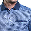 Рубашка поло синяя Caporicco большого размера, фото 2
